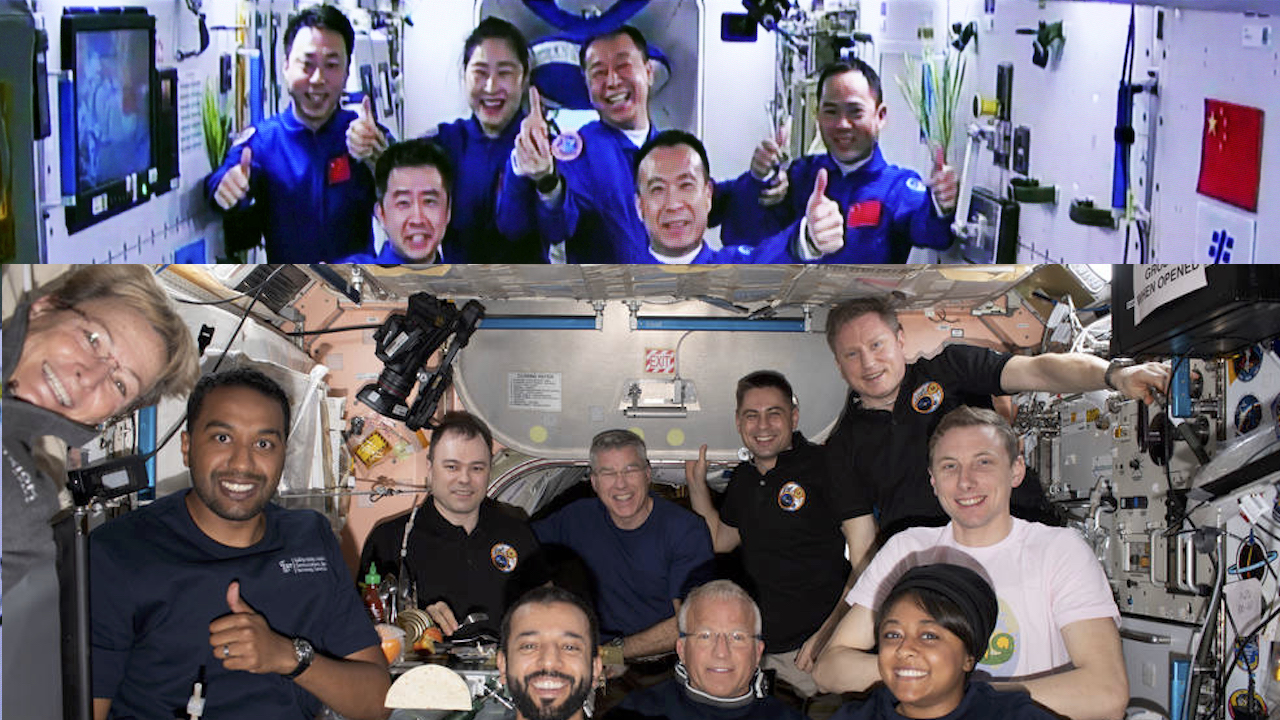 There Were Lot Of People In Space On Tuesday