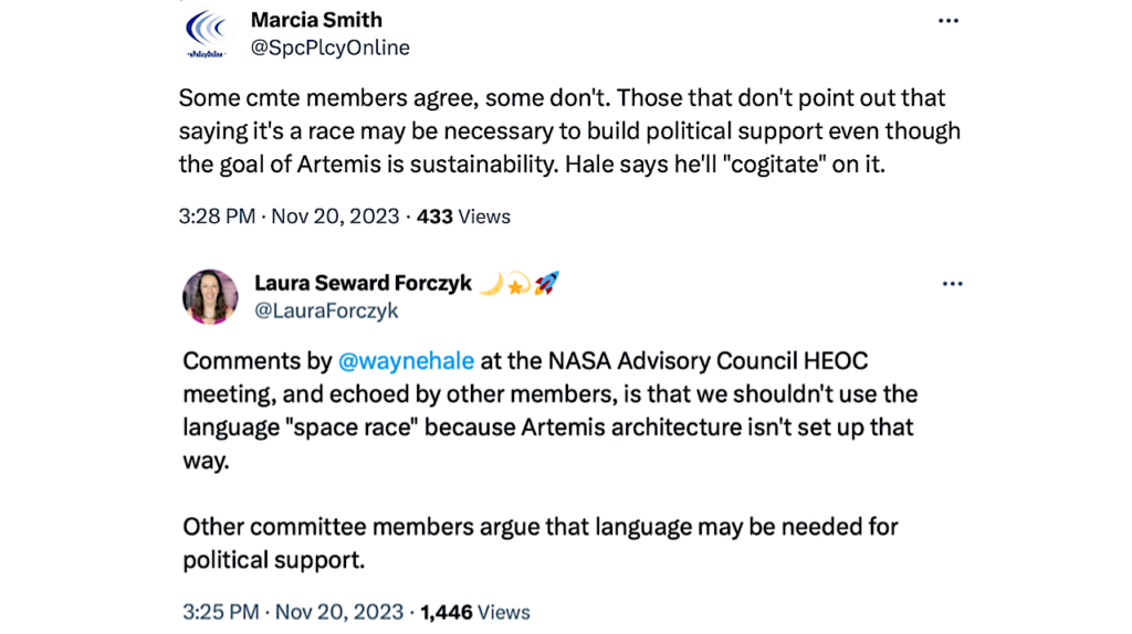 NASA Advisory Council Members Think Political Spin Is More Important Than Truth About Artemis