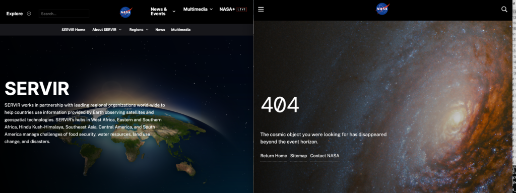 The NASA SERVIR Website Is Gone