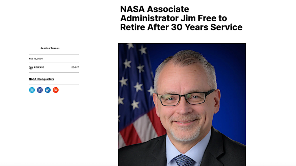 Has The Senior Management Purge Started At NASA?