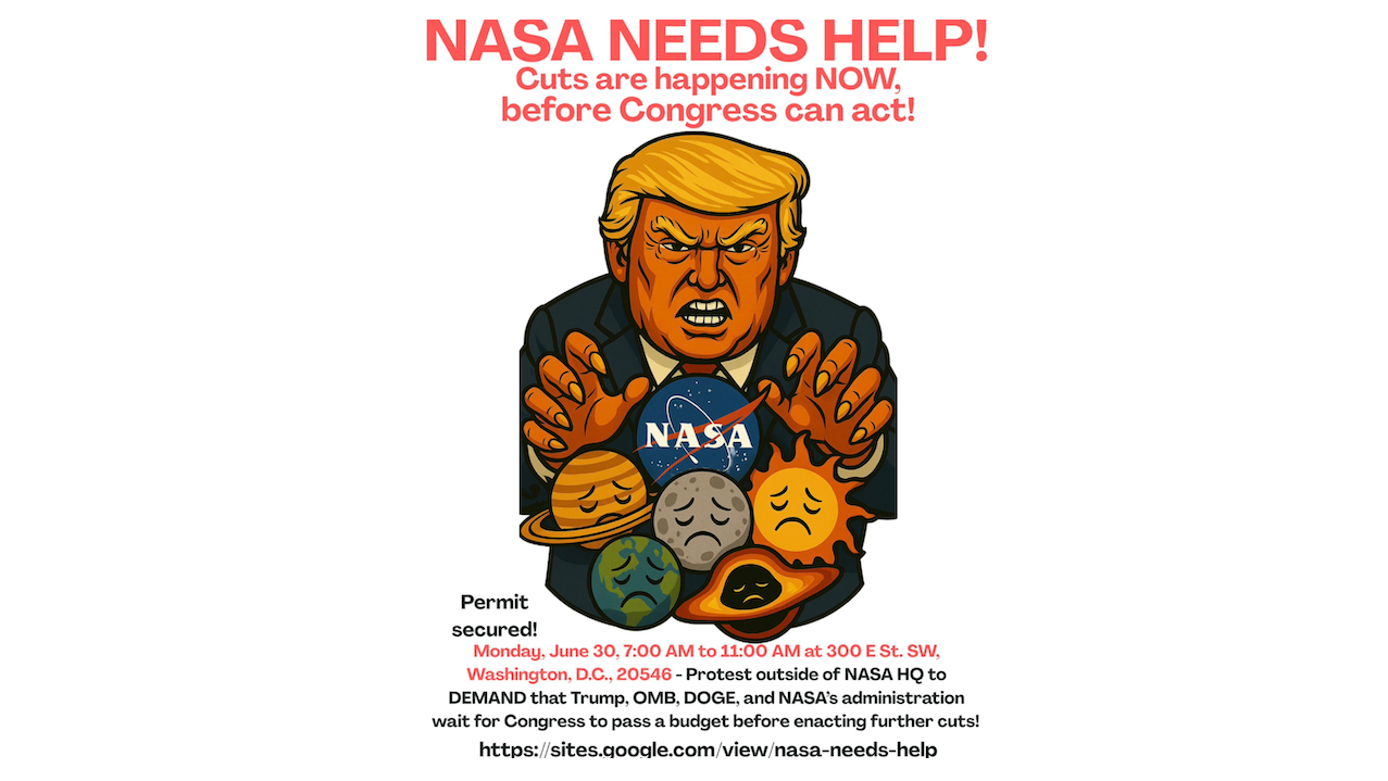 Budget Protest At NASA Headquarters