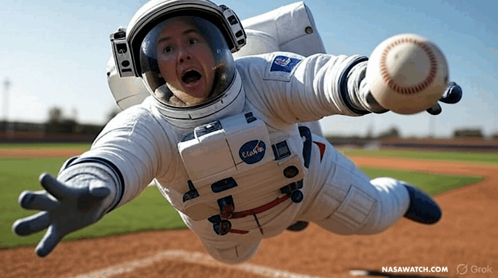 Making a Diving Catch For Space