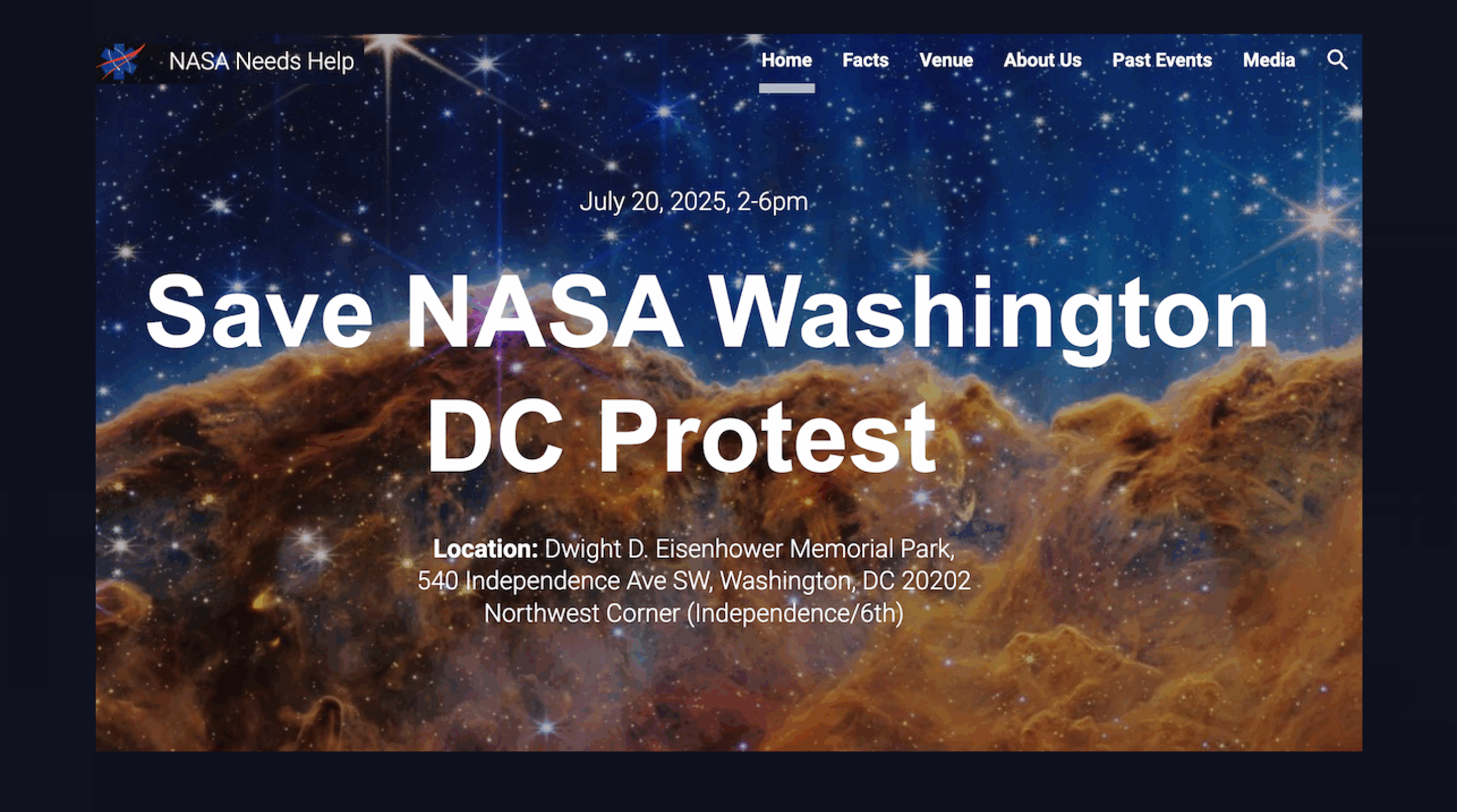 Upcoming “Save NASA” Protest In Washington, DC