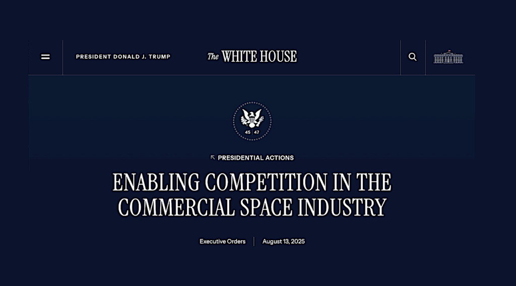 America’s New Commercial Space Policy Executive Order