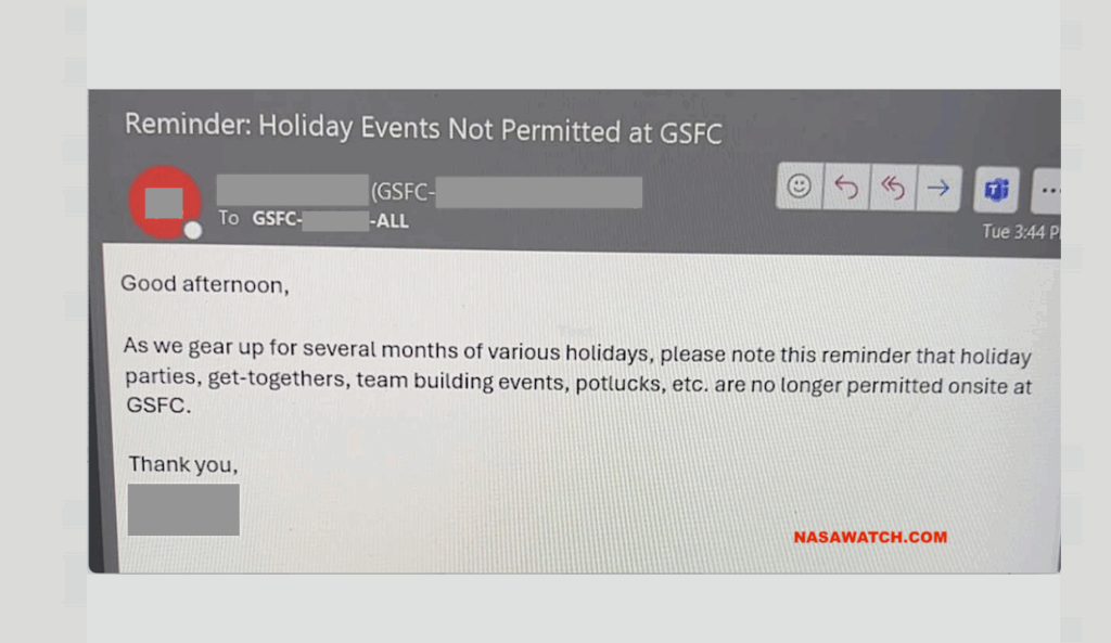NASA GSFC Scrooge Alert