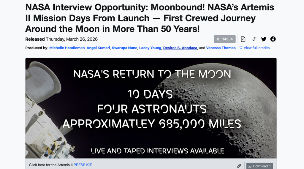 NASA How-To Guide For Artemis Interviews