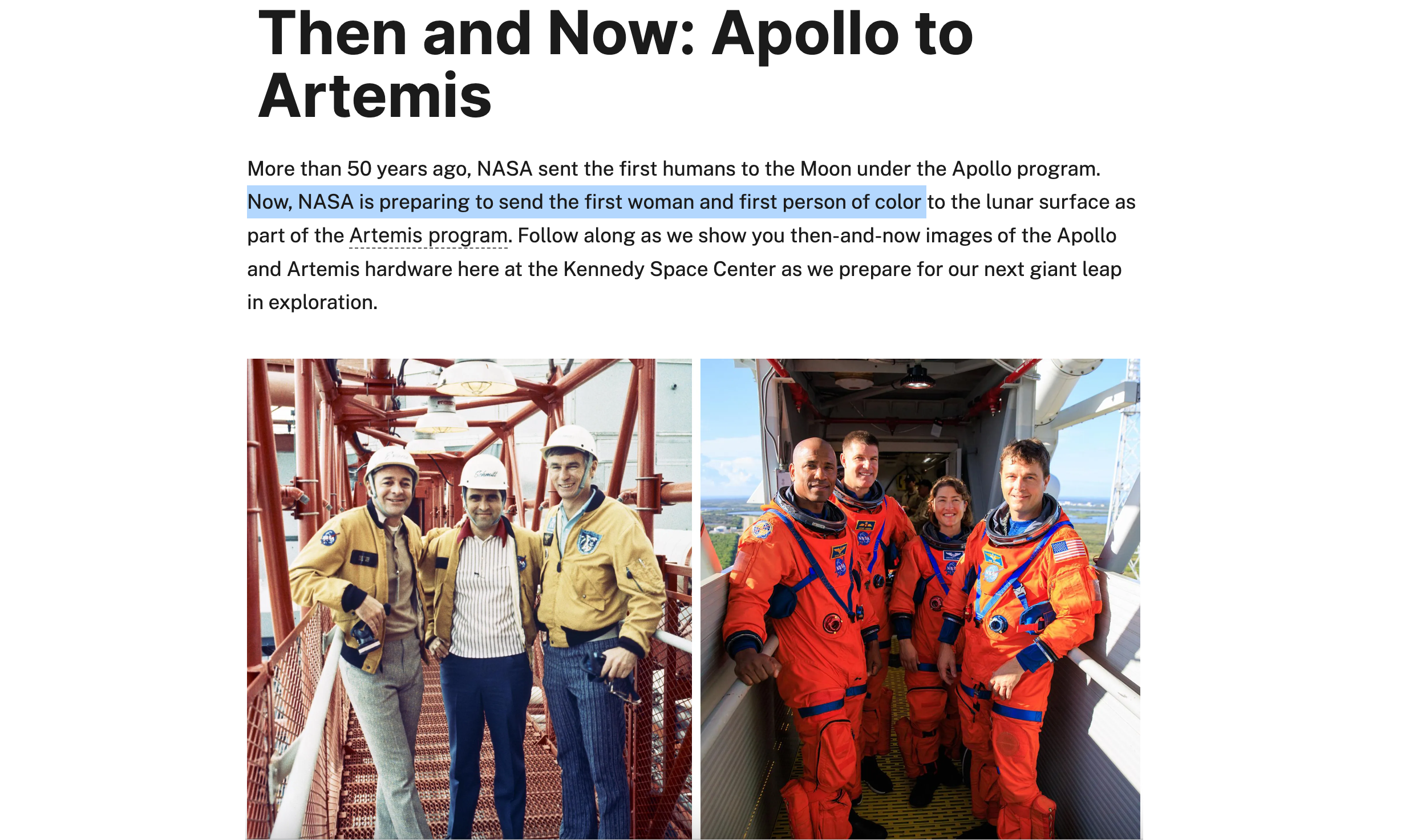 The First Woman And First Person Of Color Just Went To The Moon